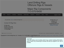 Tablet Screenshot of oilrigsnow.com